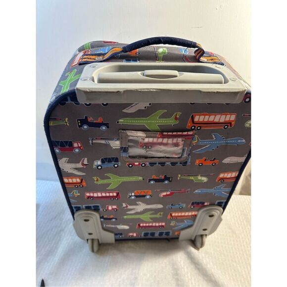 Pottery barn kids boys travel bag vehicle print rollers handle - Picture 4 of 15